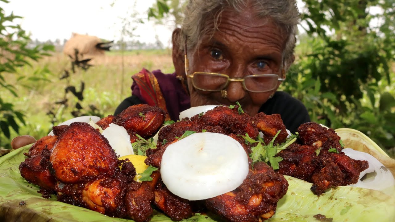 My 105 Grandma cooking CHICKEN LOLLIPOP RECIPE