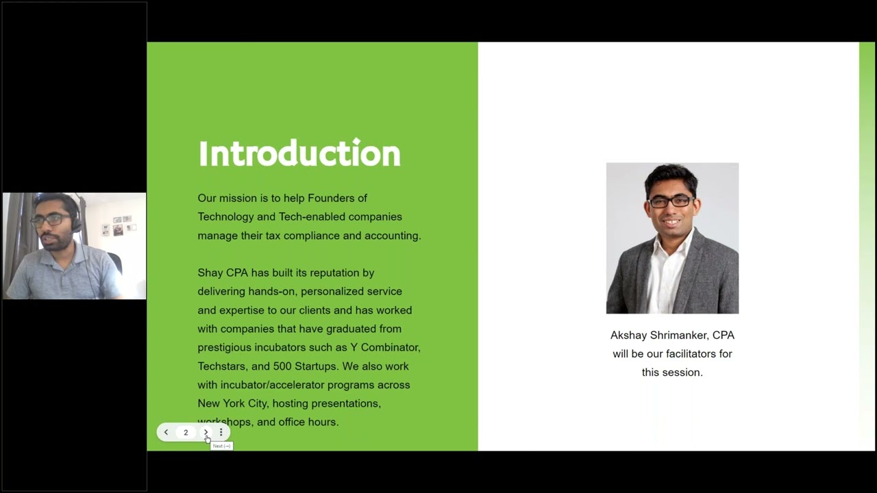 Tax & Accounting 101 for Technology Startups