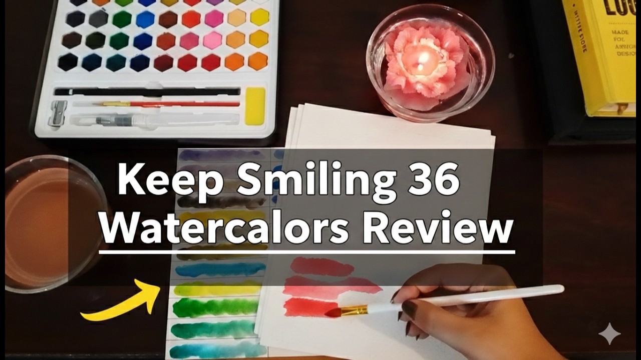 Better Than I Expected! Keep Smiling 36 Watercolor Set