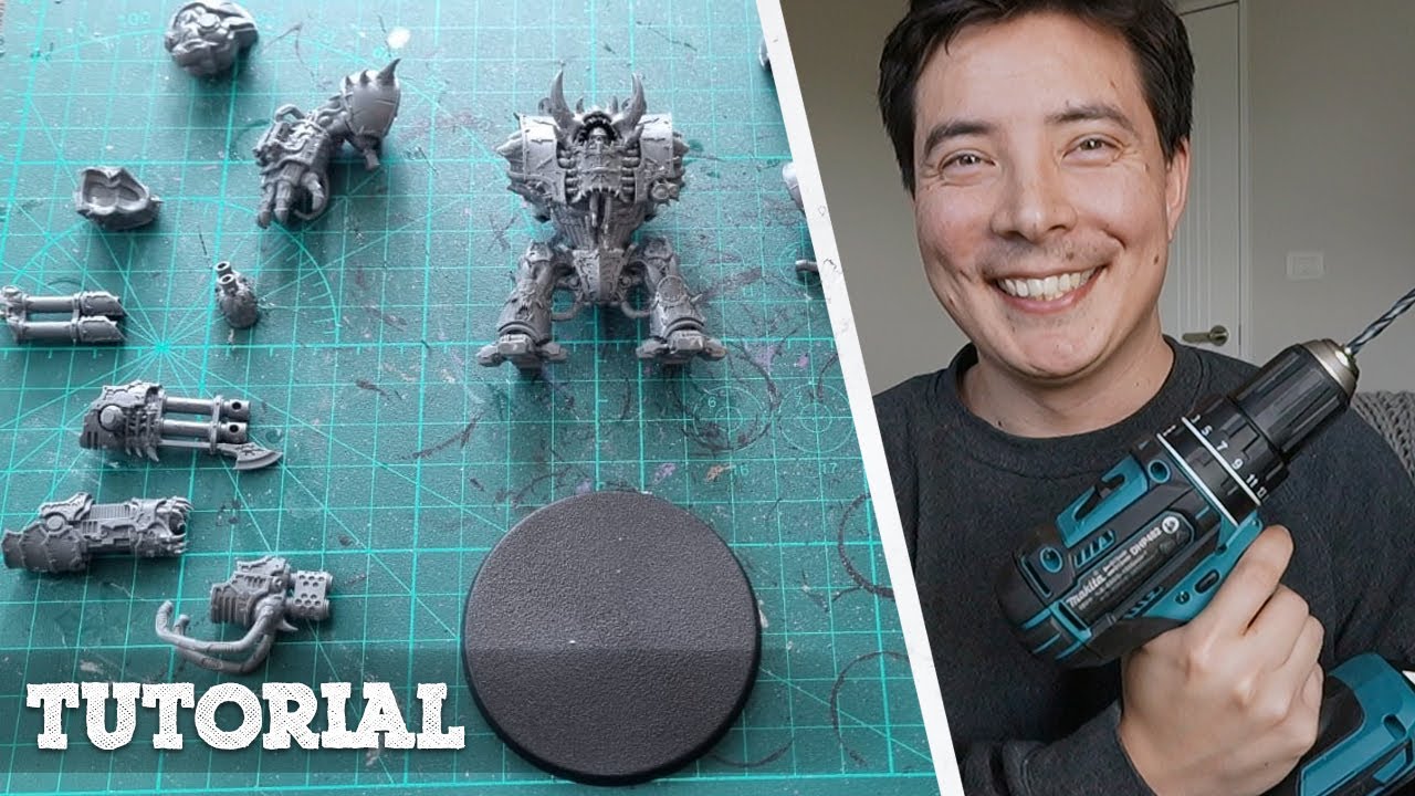 How to Magnetise a Chaos Helbrute - The Worst Tutorial You Will Ever See. 40k Death Guard