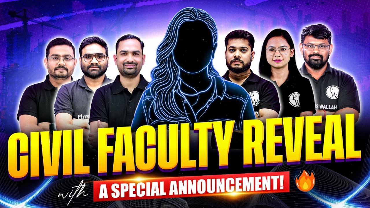 CIVIL ENGINEERING FACULTY REVEAL | Biggest Announcement For AE/JE Aspirants!