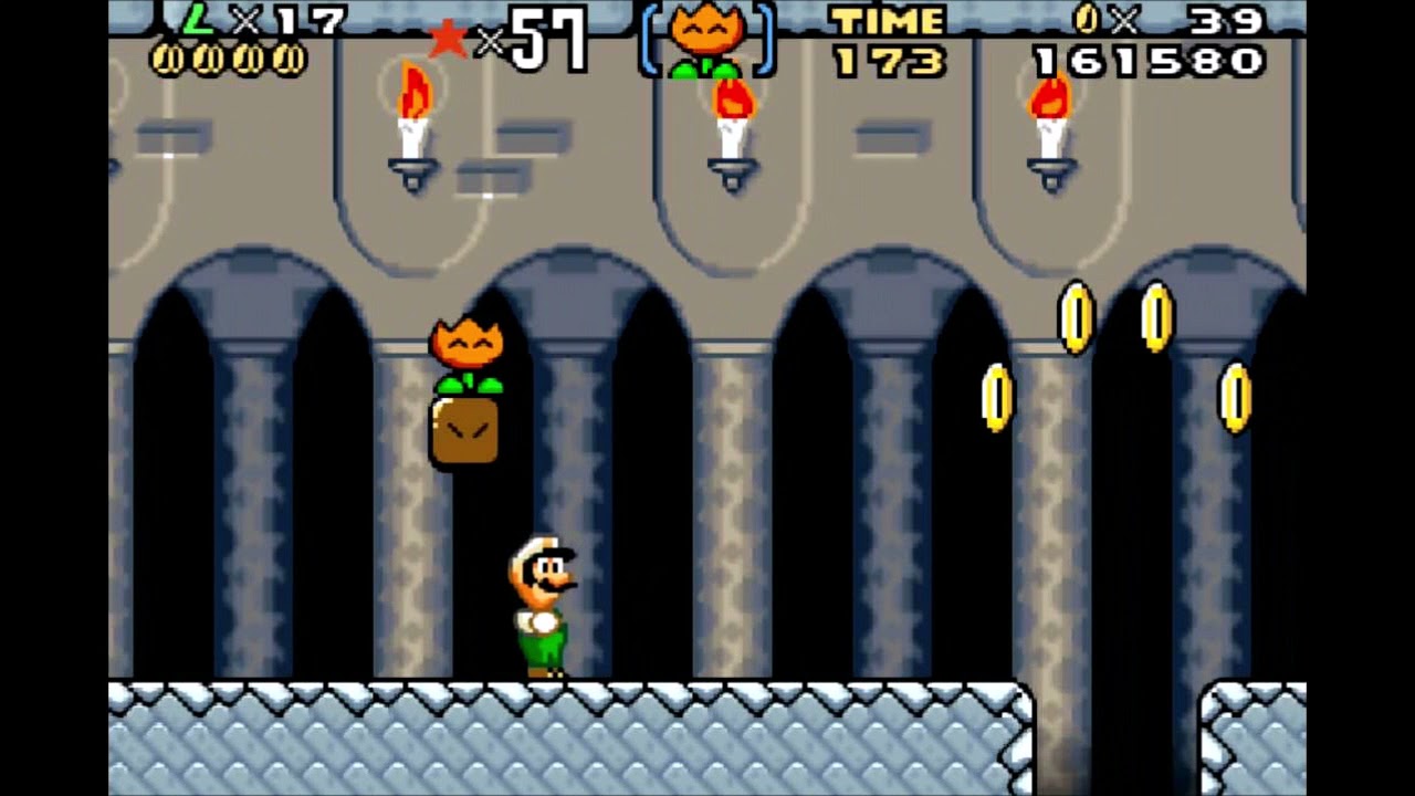 Super Mario Advance 2 #1 Iggy´s Castle all Dragon Coins