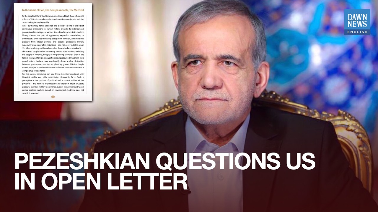 BREAKING: Iranian President Masoud Pezeshkian Questions US Motives in Open Letter to Americans |