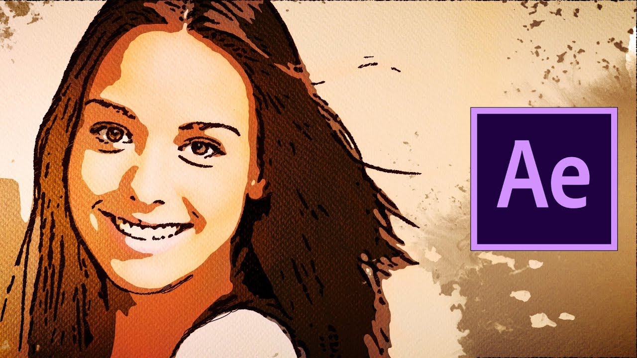 Photo appearing as paintings - After Effects tutorial
