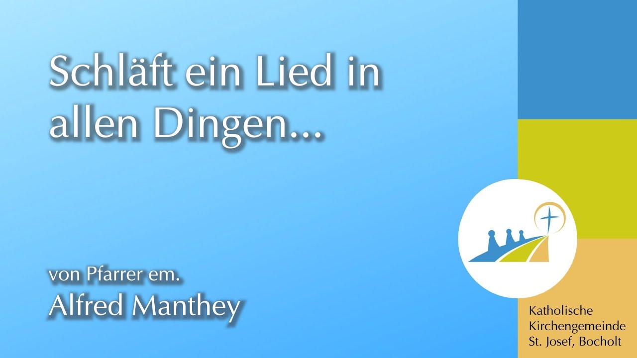 Schläft ein Lied in allen Dingen ...