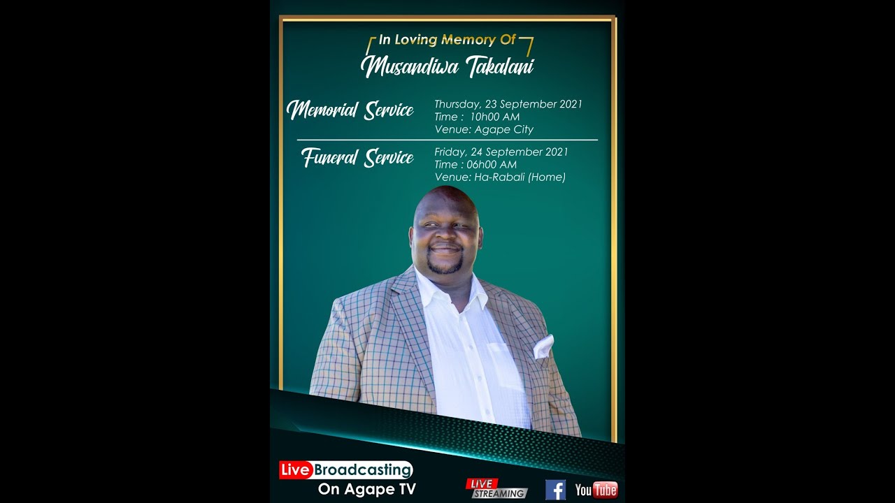 Mr Takalani Musandiwa  Mermorial  Service