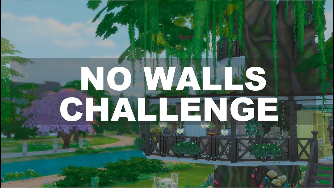 The Sims 4  | No Walls Build Challenge -  Asuttava puumaja [2/2]