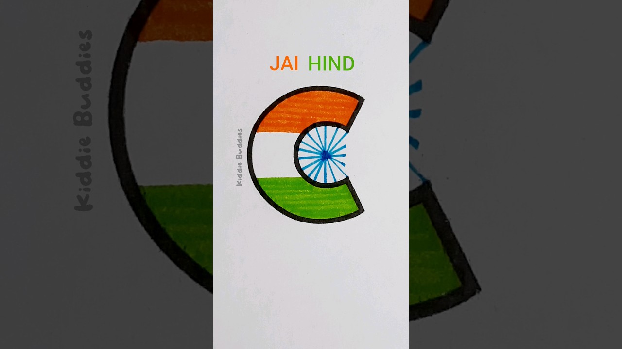 Learn Indian flag with letter 'c' 🇮🇳