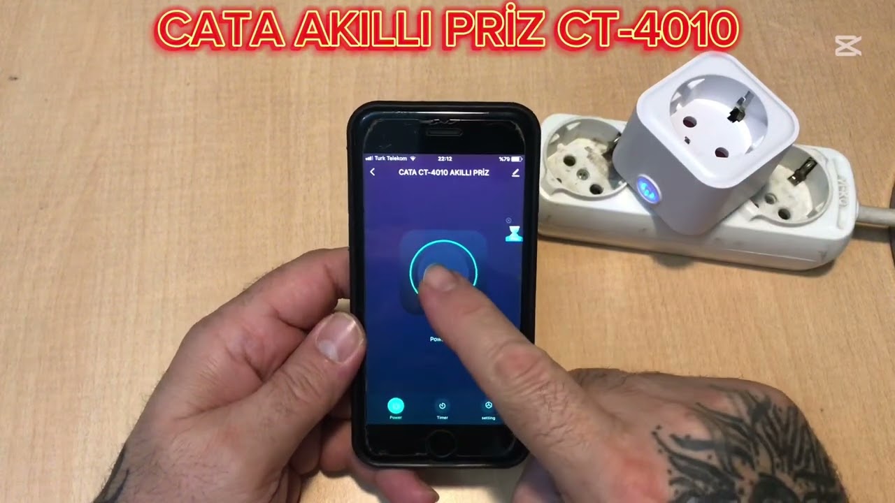 Wi-Fi Akıllı priz Cata CT-4010