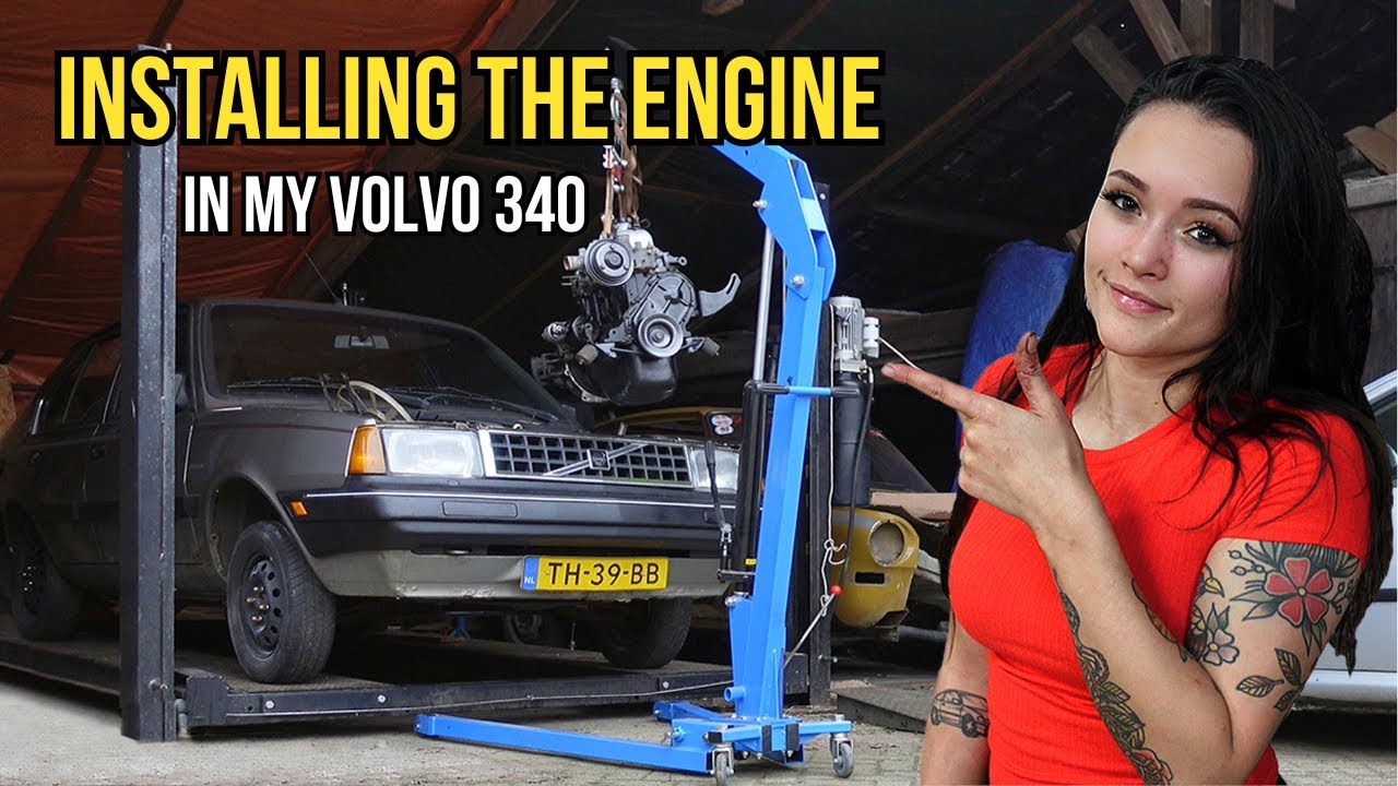 I FINALLY installed the engine in my Volvo 340!