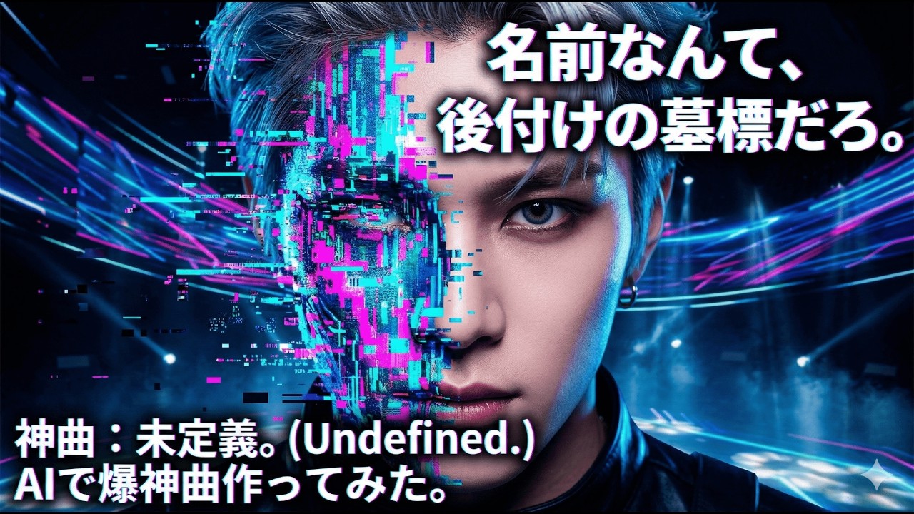【神曲】次世代AI K-POPアイドルが爆誕！『未定義。』(Undefined.) Official MV