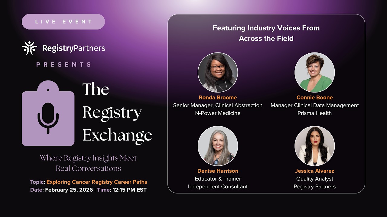 The Registry Exchange: Exploring Cancer Registry Career Paths