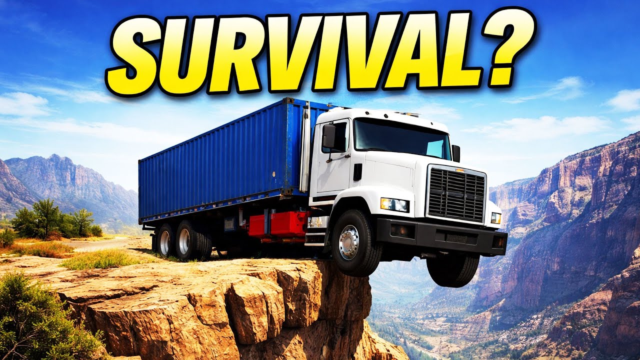 Truck vs Extreme Cliff Drop – Survival Test | BeamNG.drive