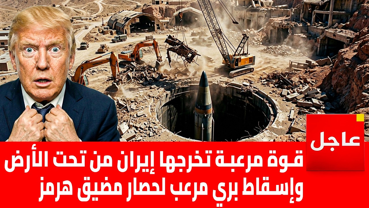 سلاح سري تعده إيران تحت الأرض .. وإسقاط بري امريكي لحصار المضيق