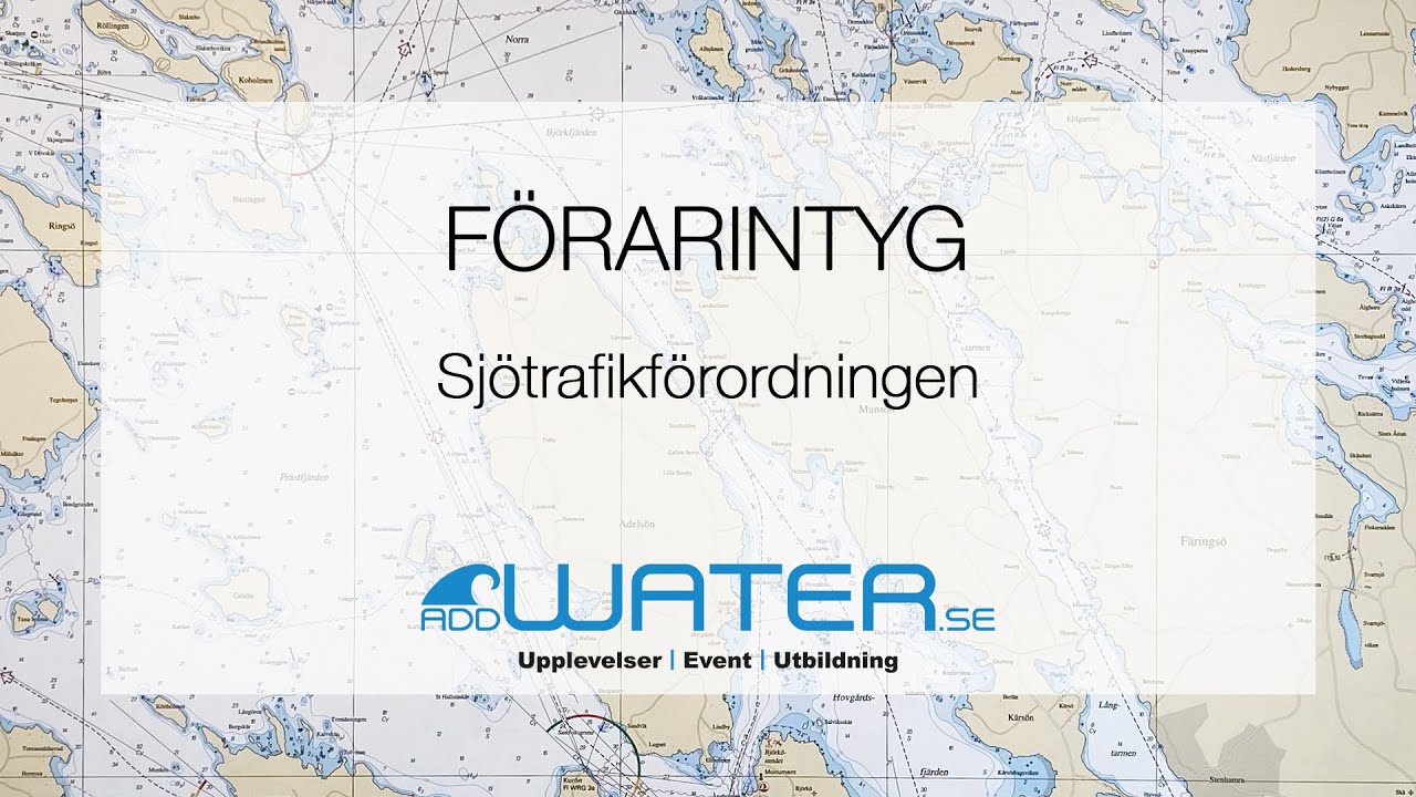 Förarintyg - Sjötrafikförordningen