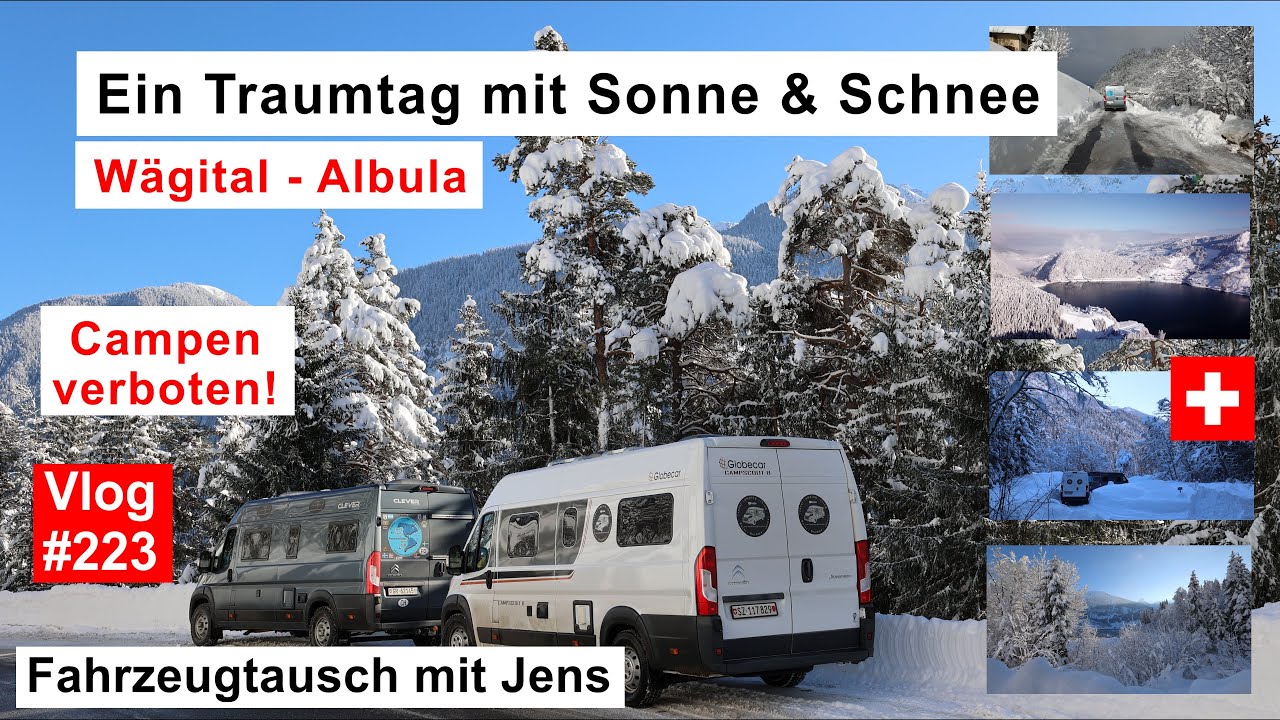 #223 | Schweiz - Ein Traum in Weiss | Wägital und Graubünden | Kai in Oski | Campen Verboten | 4K