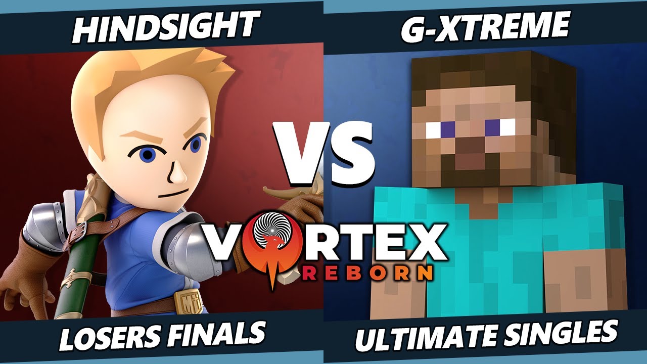 Vortex Legends 15 Losers Finals - Hindsight (Mii Swordfighter) Vs. G-XTREME (Steve, Pikachu) SSBU
