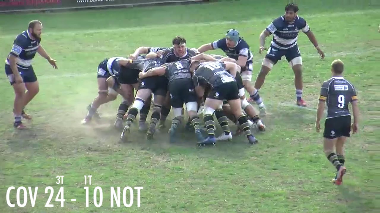Coventry vs Nottingham Rugby Match Highlights