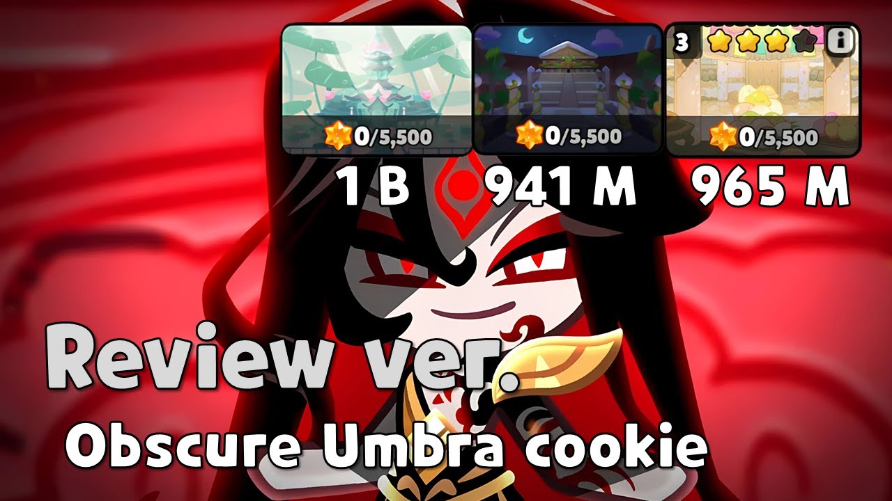 Obscure Umbra cookie in trophy race-[Cookierun Ovenbreak]
