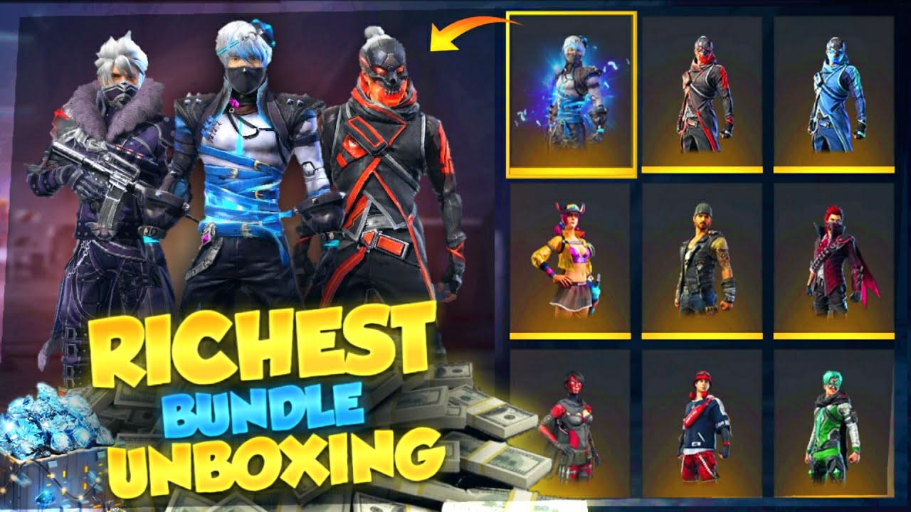 Opening Rare Bundle (Unboxing) in Free Fire || Desi Gamers