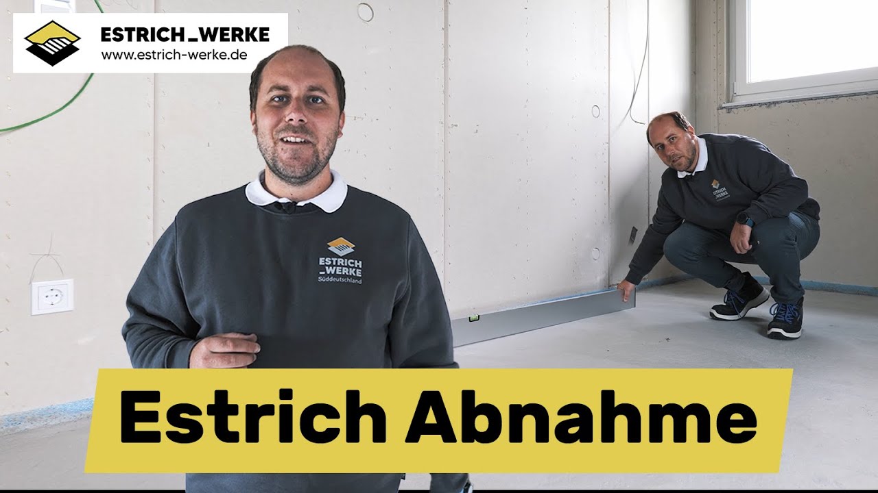 So l&auml;uft eine Estrich Abnahme | Estrich Werke
