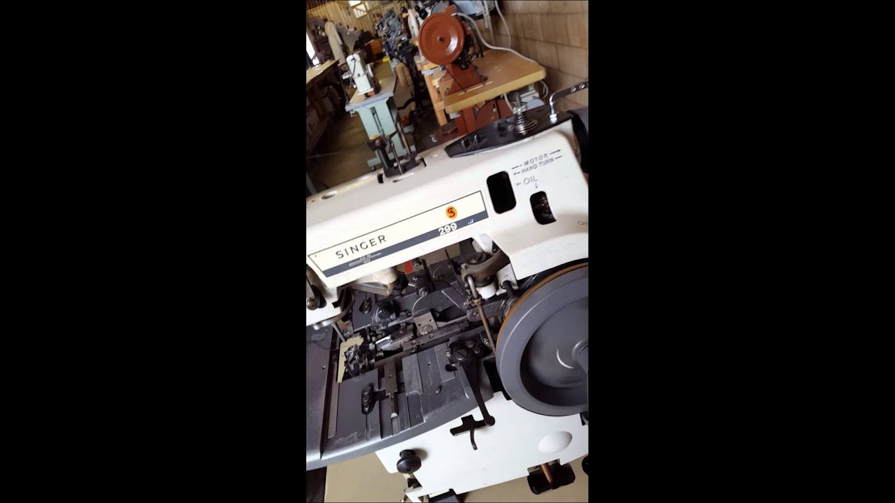 Singer 299 keyhole buttonhole machine