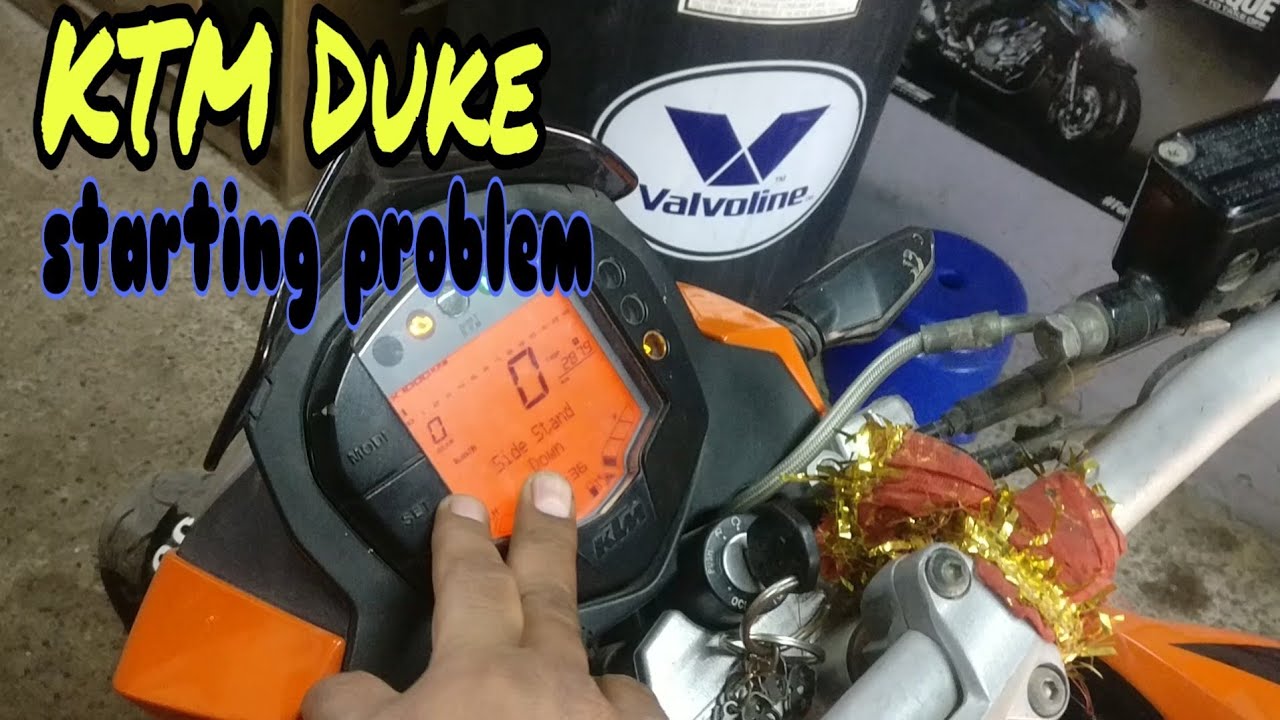 Ktm Duke Starting Problem