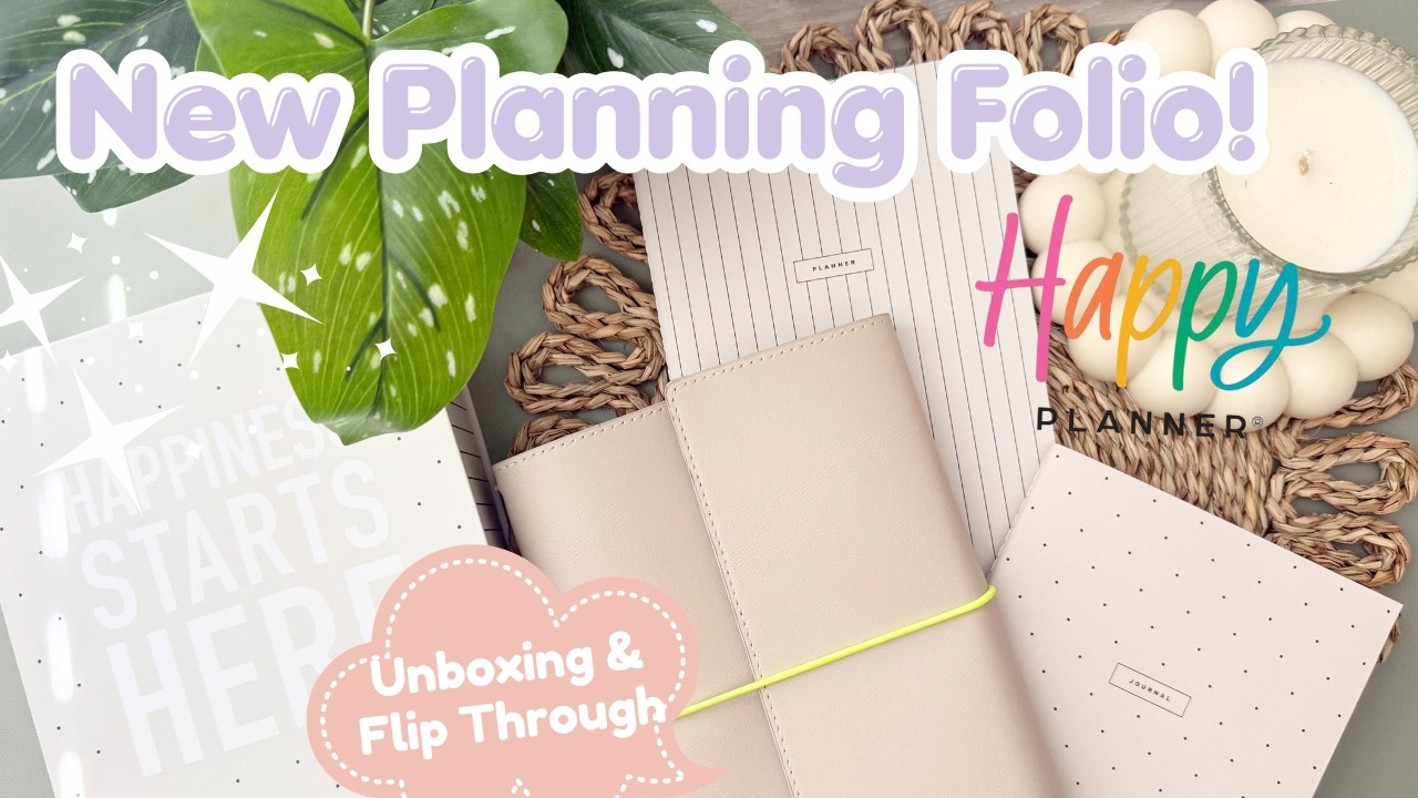 Распаковка и обзор комплекта Planning Folio от The Happy Planner