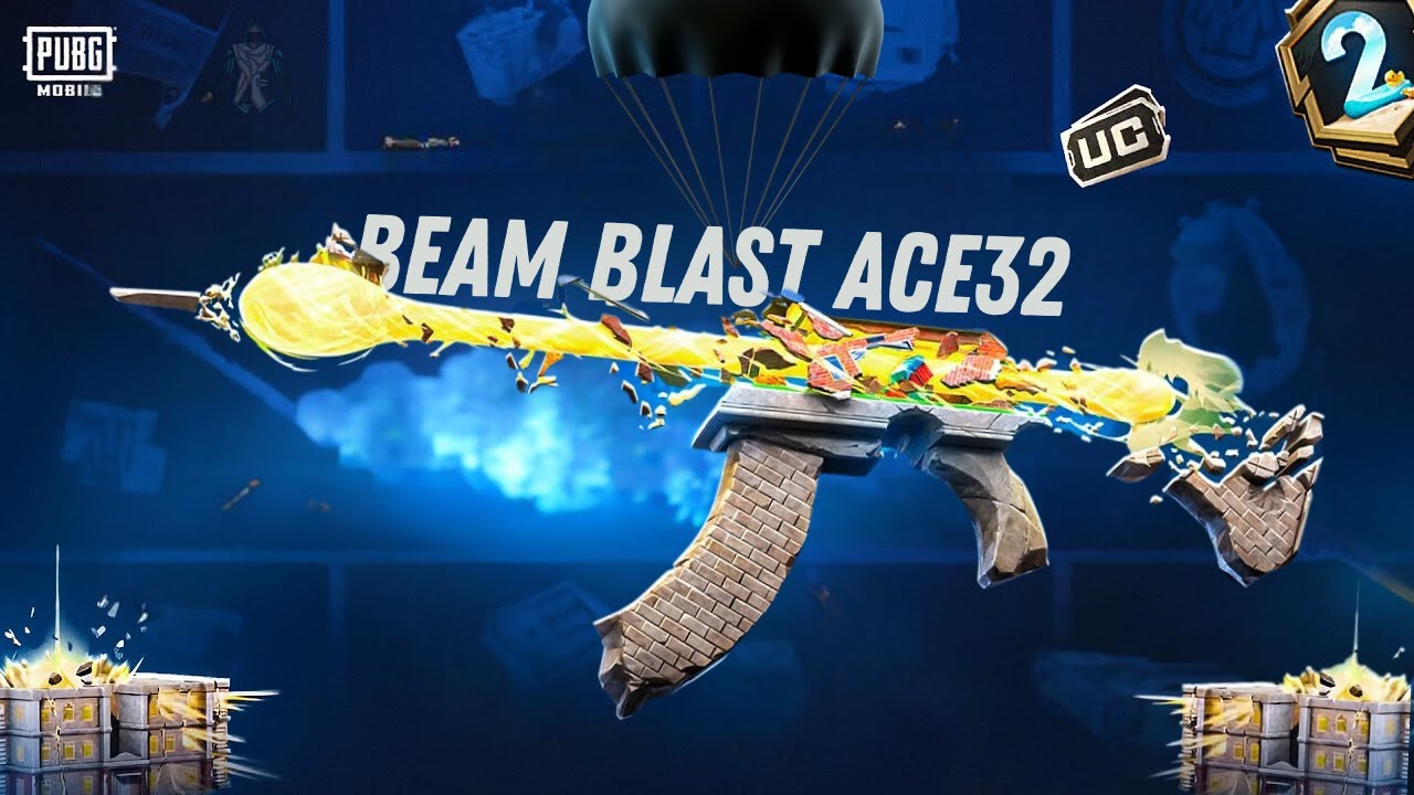 Beam Blast Unleashed: ACE32 Gun Skin Evolution in PUBG Mobile | Next-Level Firepower!