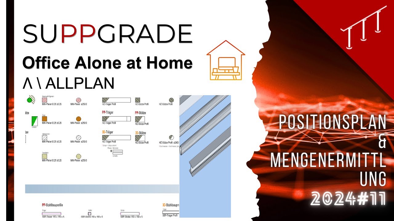 CAD Positionsplan und Mengenermittlung - Allplan - Office Alone at Home #11