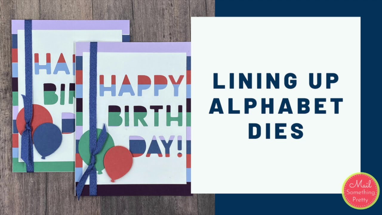 Easy Way to Line Up the Alphabet Dies for Straight Cutting