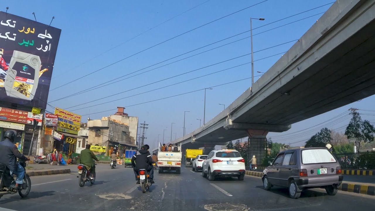 Ferozepur Road Lahore Car Drive | Lahore Street View | 4K