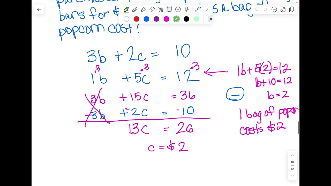 Two Step Equations Review