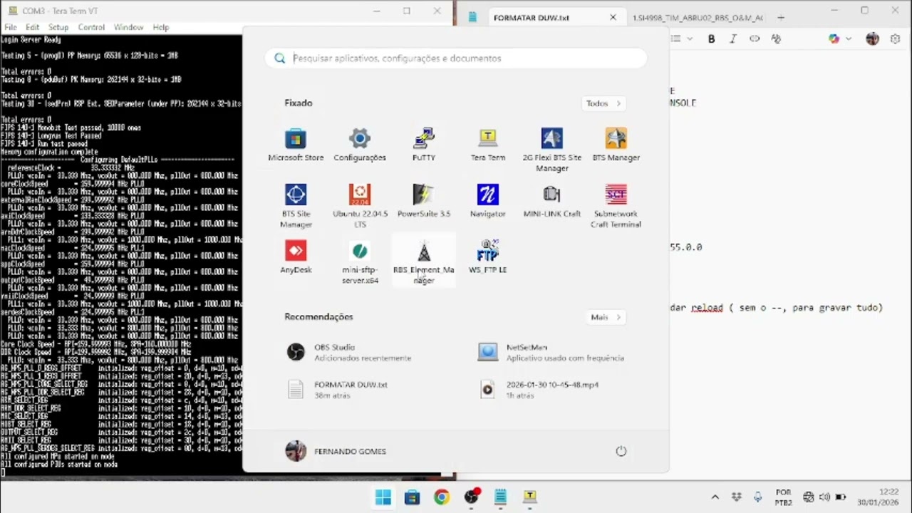 Restauração de Node B Ericsson – Tutorial Prático Passo a Passo