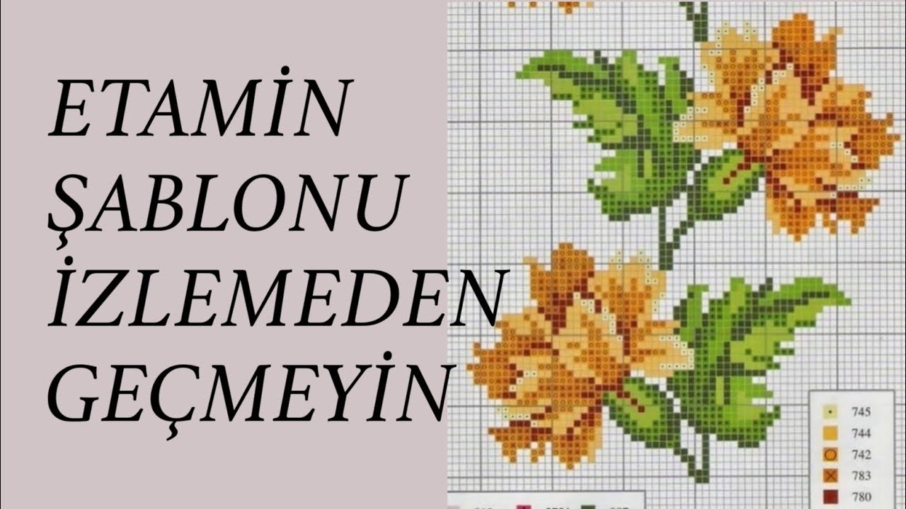 Birbirinden güzel etamin seccade,havlu, bohça şablonları