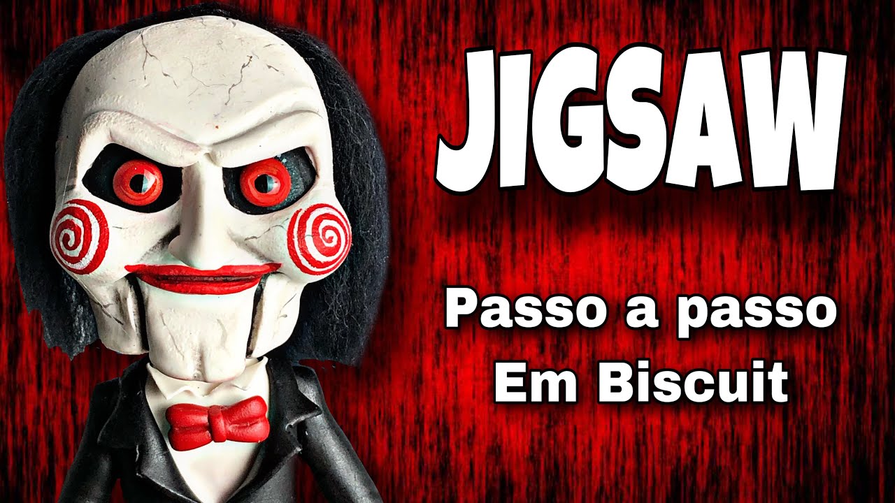 JIGSAW- JOGOS MORTAIS ( PASSO A PASSO EM BISCUIT) ESPECIAL HALLOWEEN