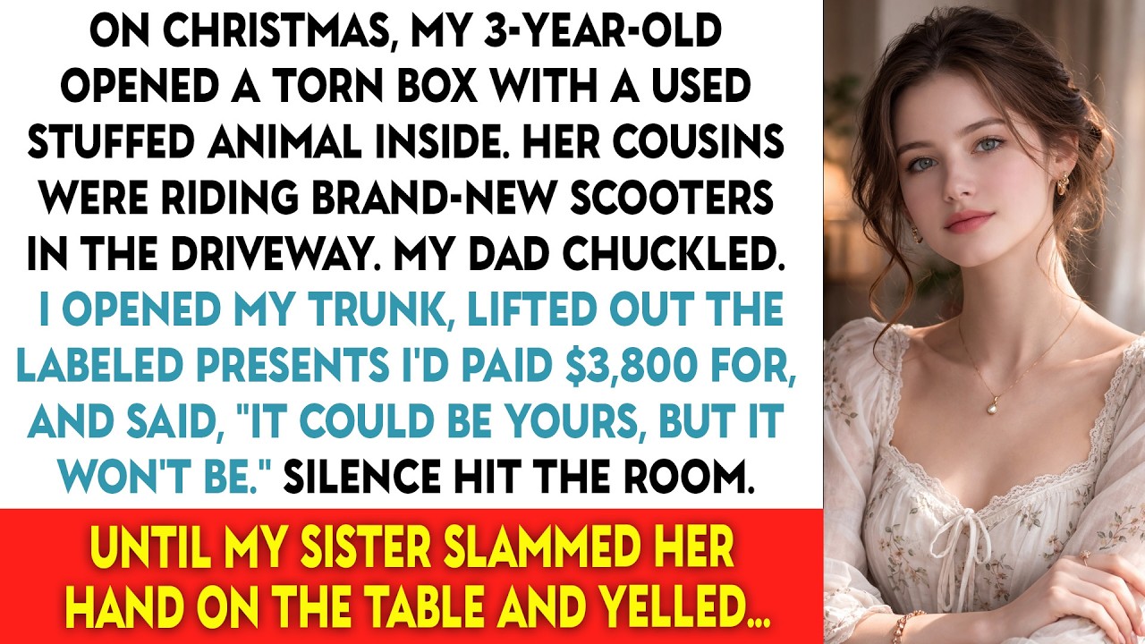 On Christmas, My 3-Year-Old Opened A Torn Box With A Used Stuffed Animal Inside. But Her Cousins...