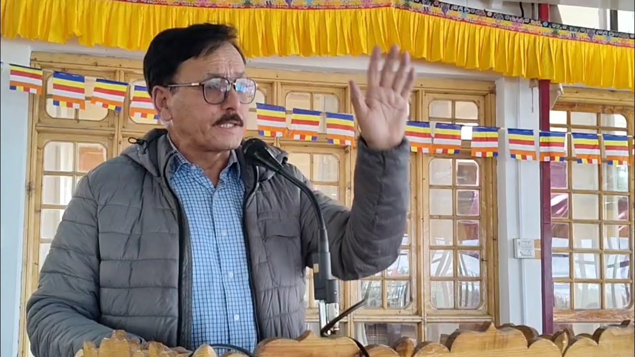 Sr Adv Shafi Lasu on Nautor issue at Apex Public Meeting in Nubra