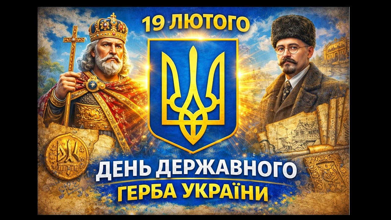 19 лютого — День Державного Герба України | Історія Тризуба від Київської Русі до сьогодення