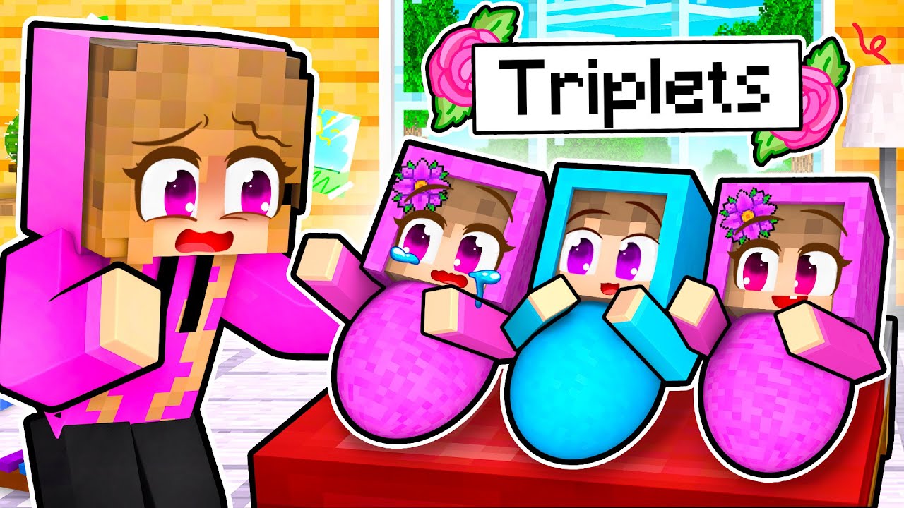 Gracie Is PREGNANT With TRIPLETS In Minecraft!