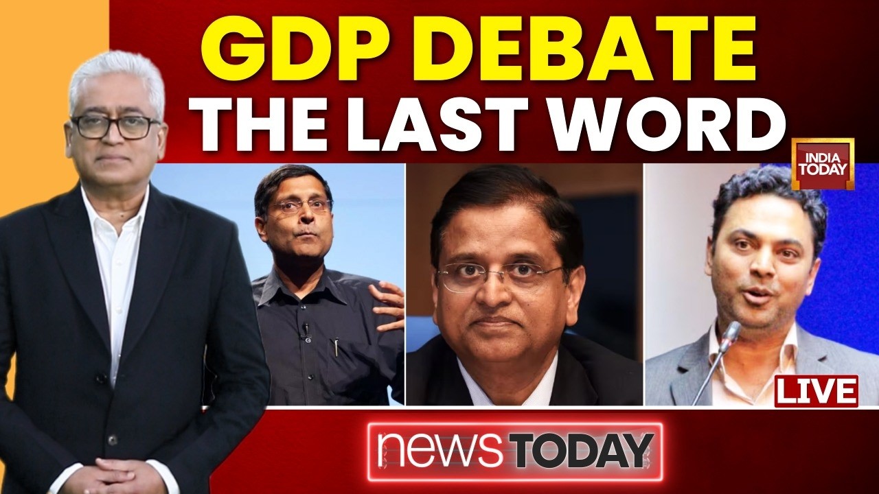 Rajdeep Sardesai LIVE: GDP Debate: The Last Word | India's GDP Numbers Real Or Fabricated?|NewsToday