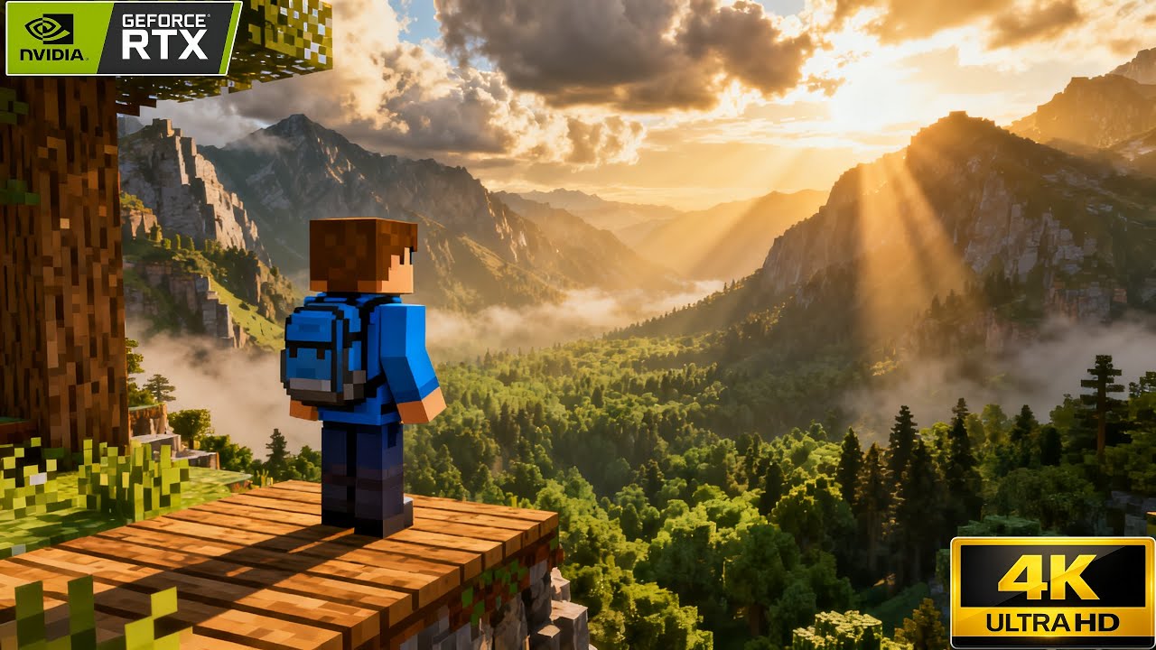 Minecraft Ultra Realistic Graphics  RTX 4070 TI + Real Life Physics!!!