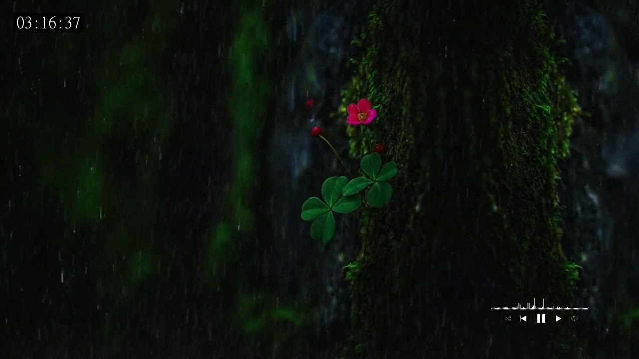 Soft rain ambience designed to calm thoughts and ease anxiety