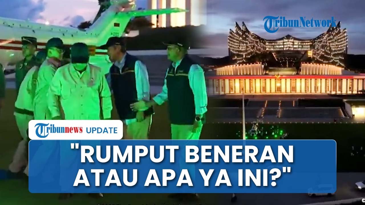 Prabowo Takjub saat Injakkan Kaki Perdana di IKN sebagai Presiden: Ini Rumput Beneran atau Apa Ya?