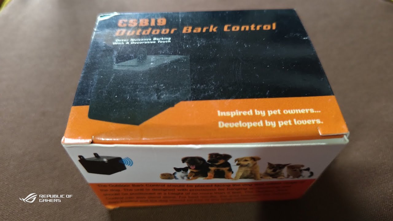 Outdoor bark control csb19 unboxing