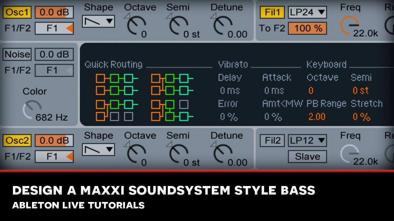 SEM : ABLETON LIVE TUTORIAL : Designing a Maxxi Soundsystem style deep house bass