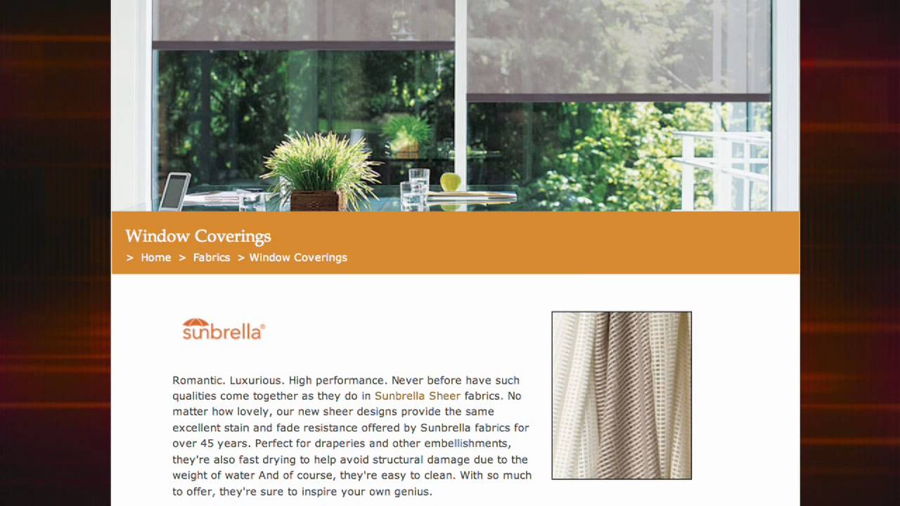 Glen Raven Custom Fabrics, Sunbrella - Greg Voorhis
