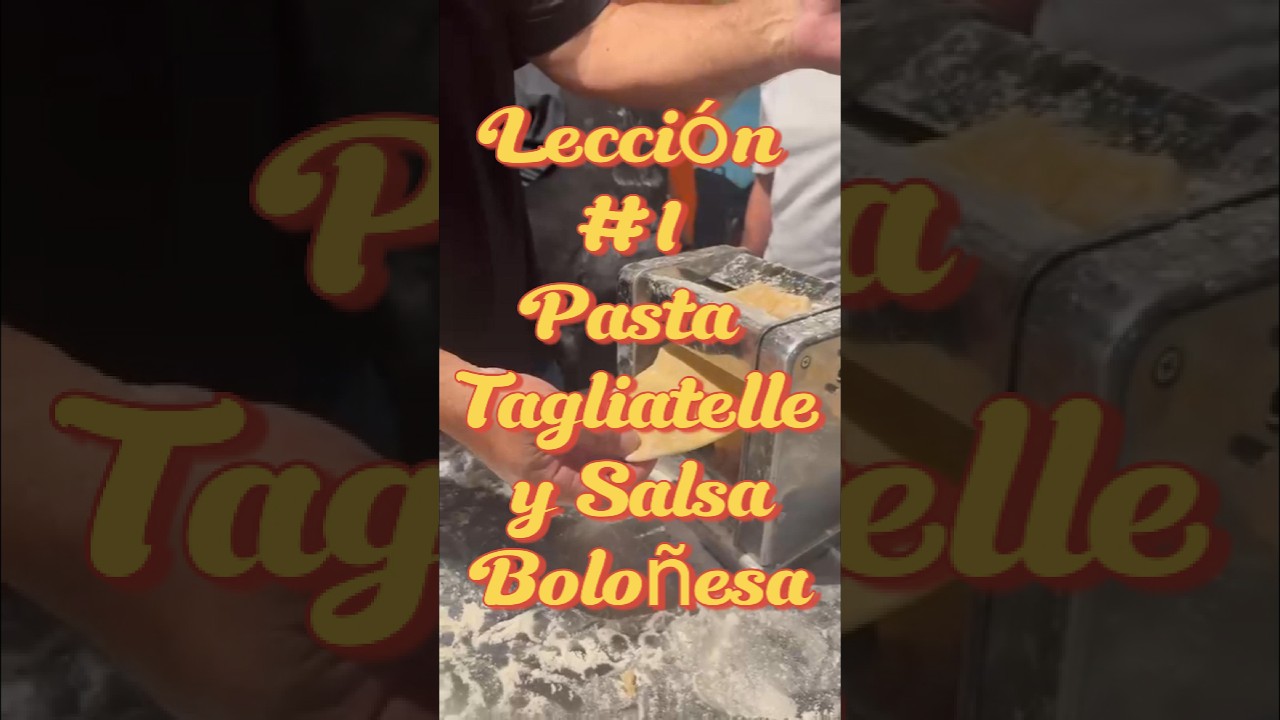 Leccion 1 - Como hacer Pasta Tagliatelle | Franco e Gemma #francoegemma  #cocinaitaliana