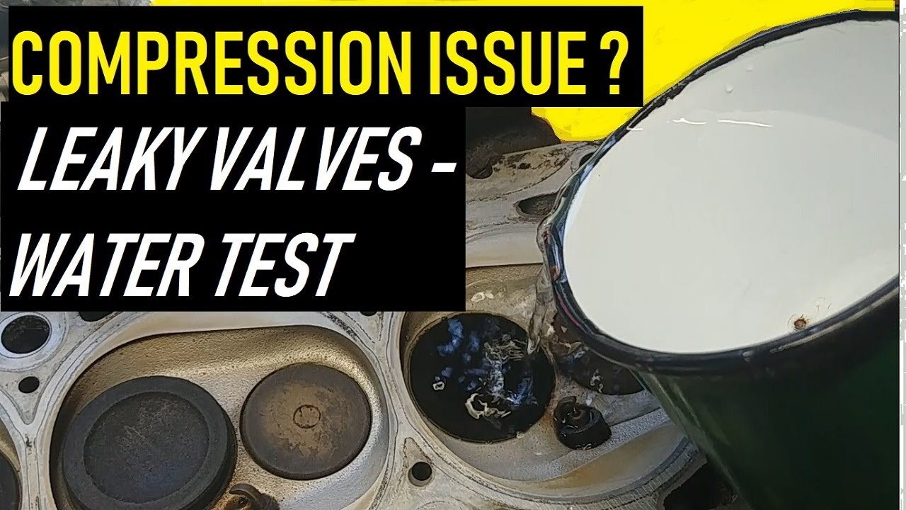 CYLINDER HEAD VALVES LEAK TEST. BEST WAY HOW TO FIND LEAKY VALVES BY USING WATER.