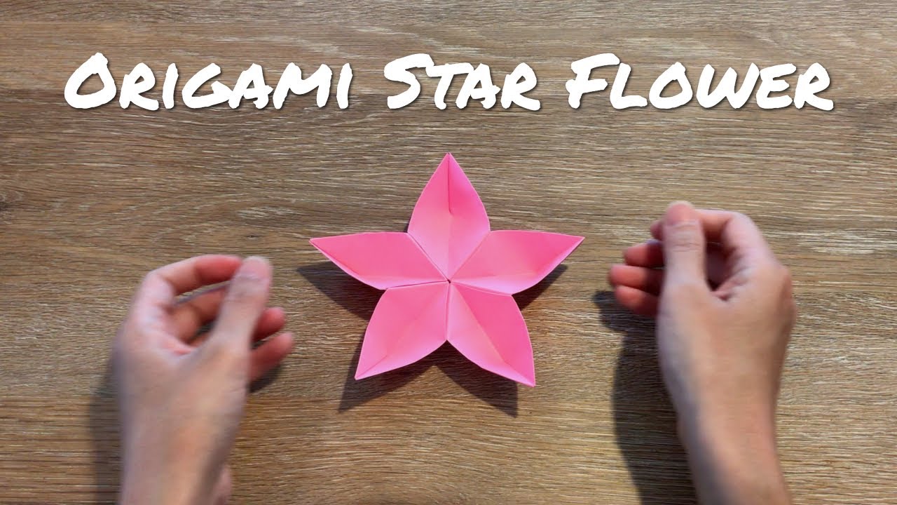 How to fold an origami Star Flower - 3D style / Paper Flower